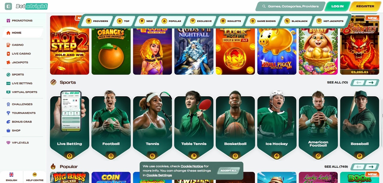 BetAlright Casino Casino